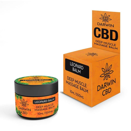 Darwin CBD 500MG Leopard Balm - 10ml | Portable Deep Muscle Relief – CBD balm – 500mg, 10ml – UK product
