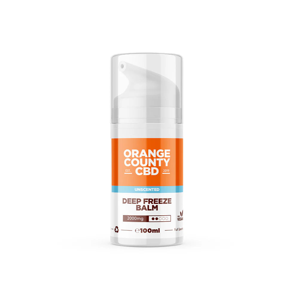 Orange County CBD Deep Freeze Balm 2000MG - 100ml Cooling Muscle Relief – CBD balm – 2000mg, 100ml – UK product