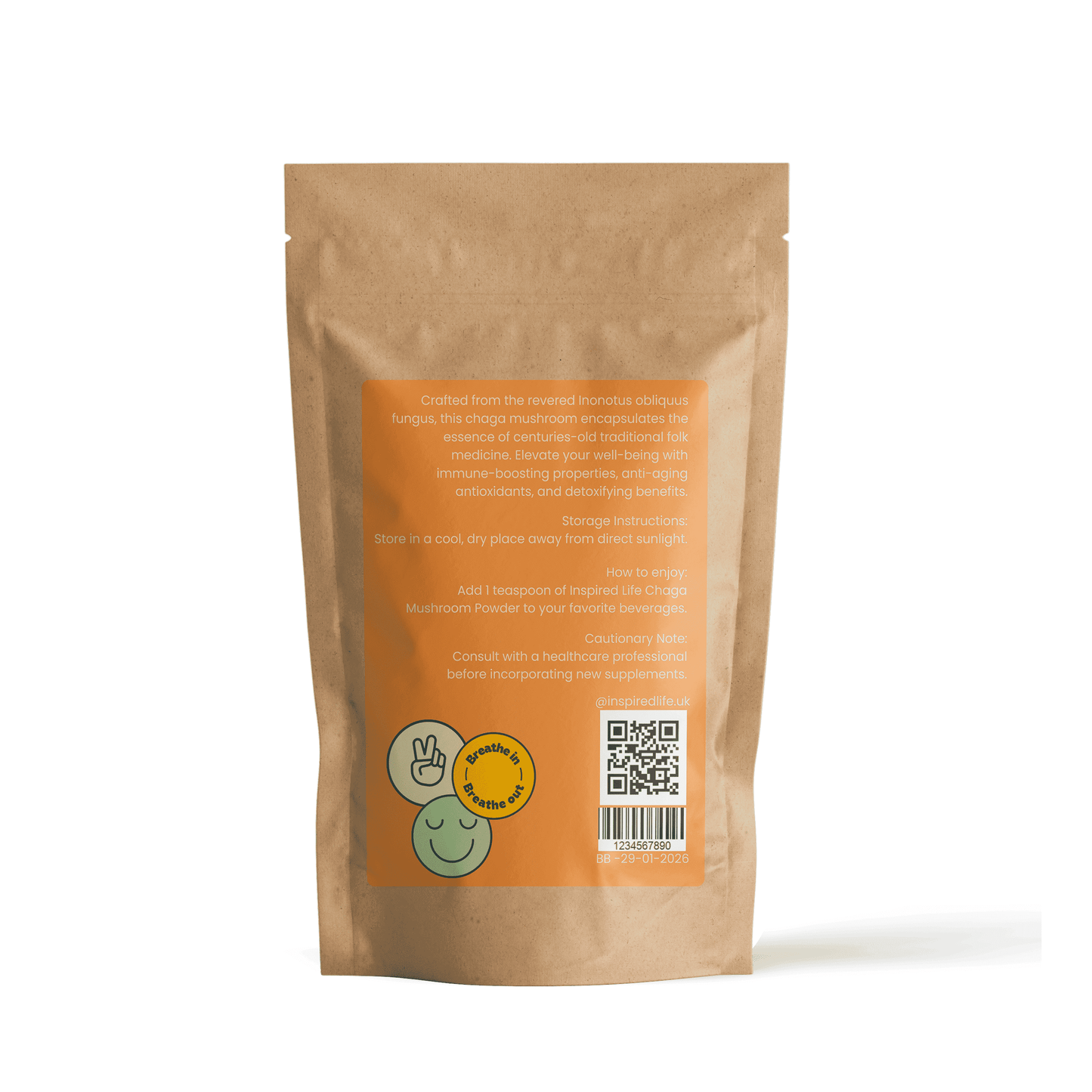 Chaga Mushroom Powder - 100g 🌿 - Inspired Life CBD