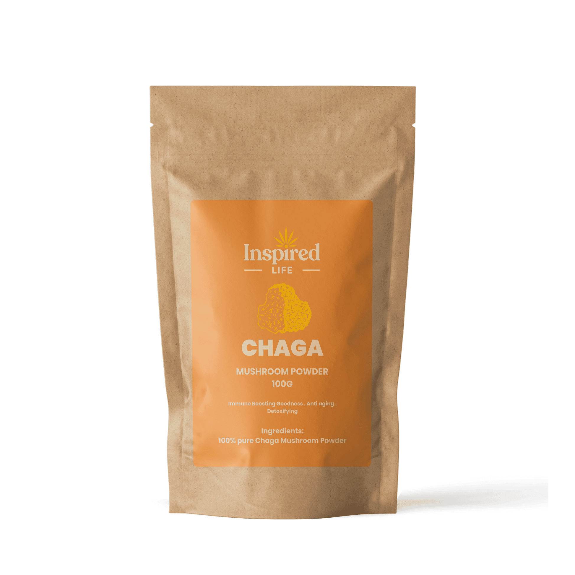 Chaga Mushroom Powder - 100g 🌿 - Inspired Life CBD