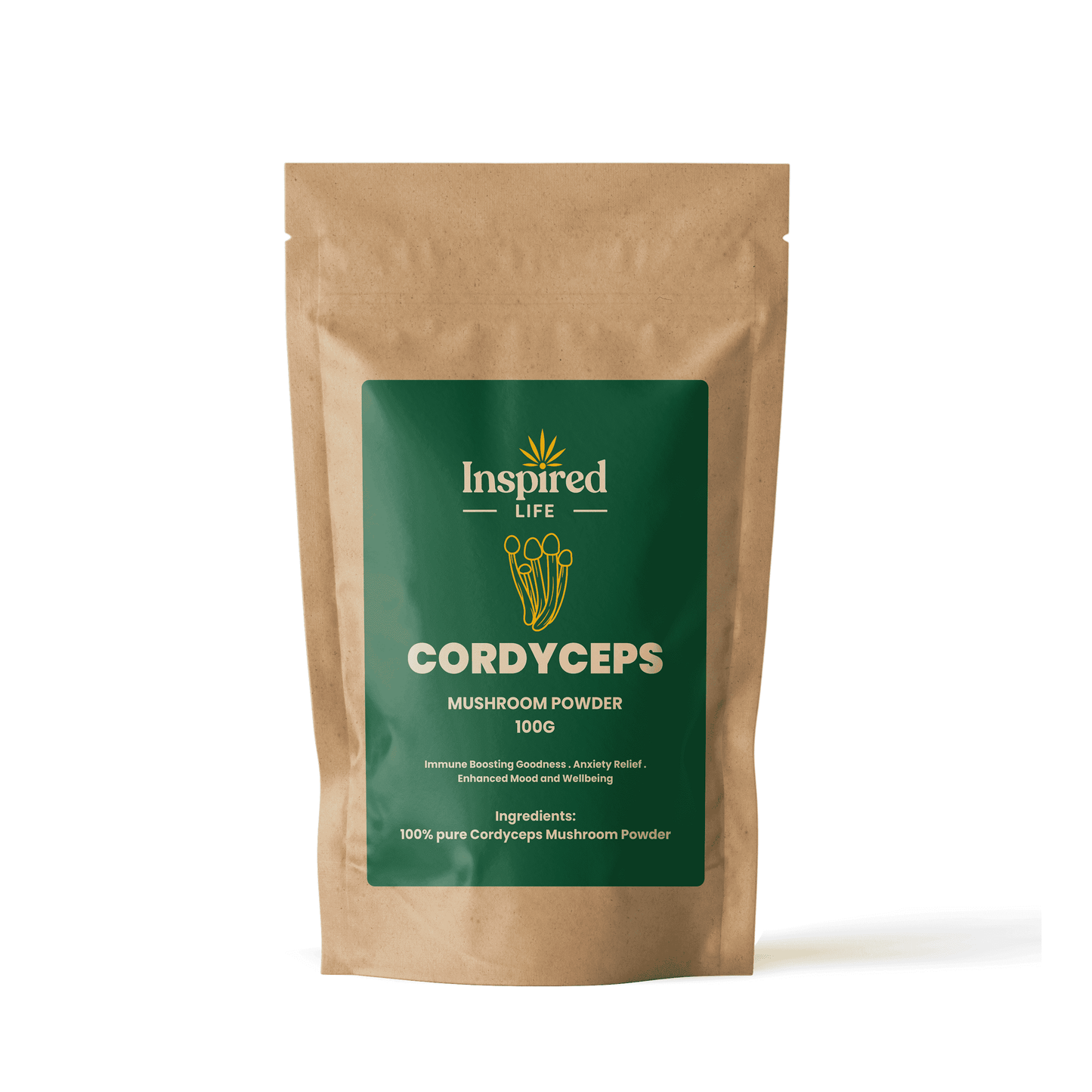 Cordyceps Mushroom Powder - 100g 🌿 - Inspired Life CBD