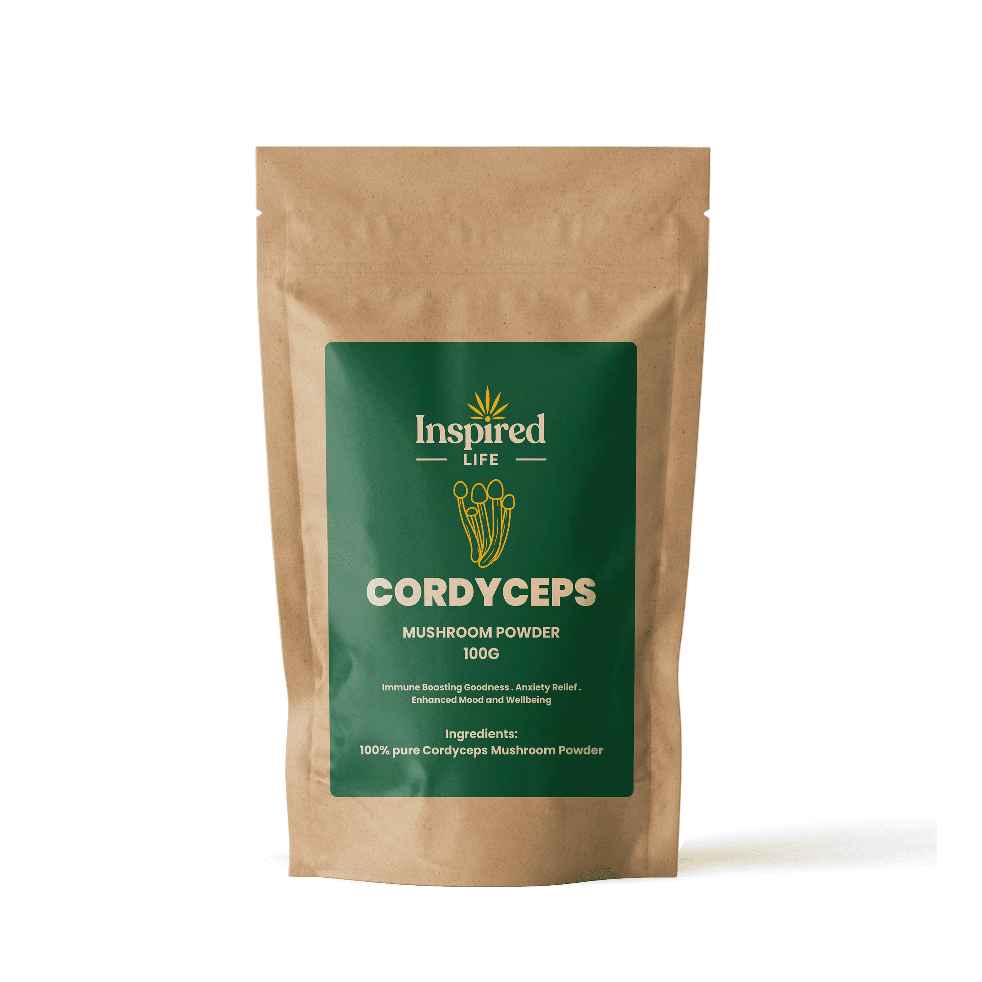 Cordyceps Mushroom Powder - 100g 🌿 - Inspired Life CBD