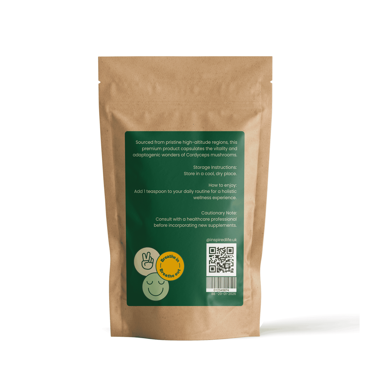 Cordyceps Mushroom Powder - 100g 🌿 - Inspired Life CBD