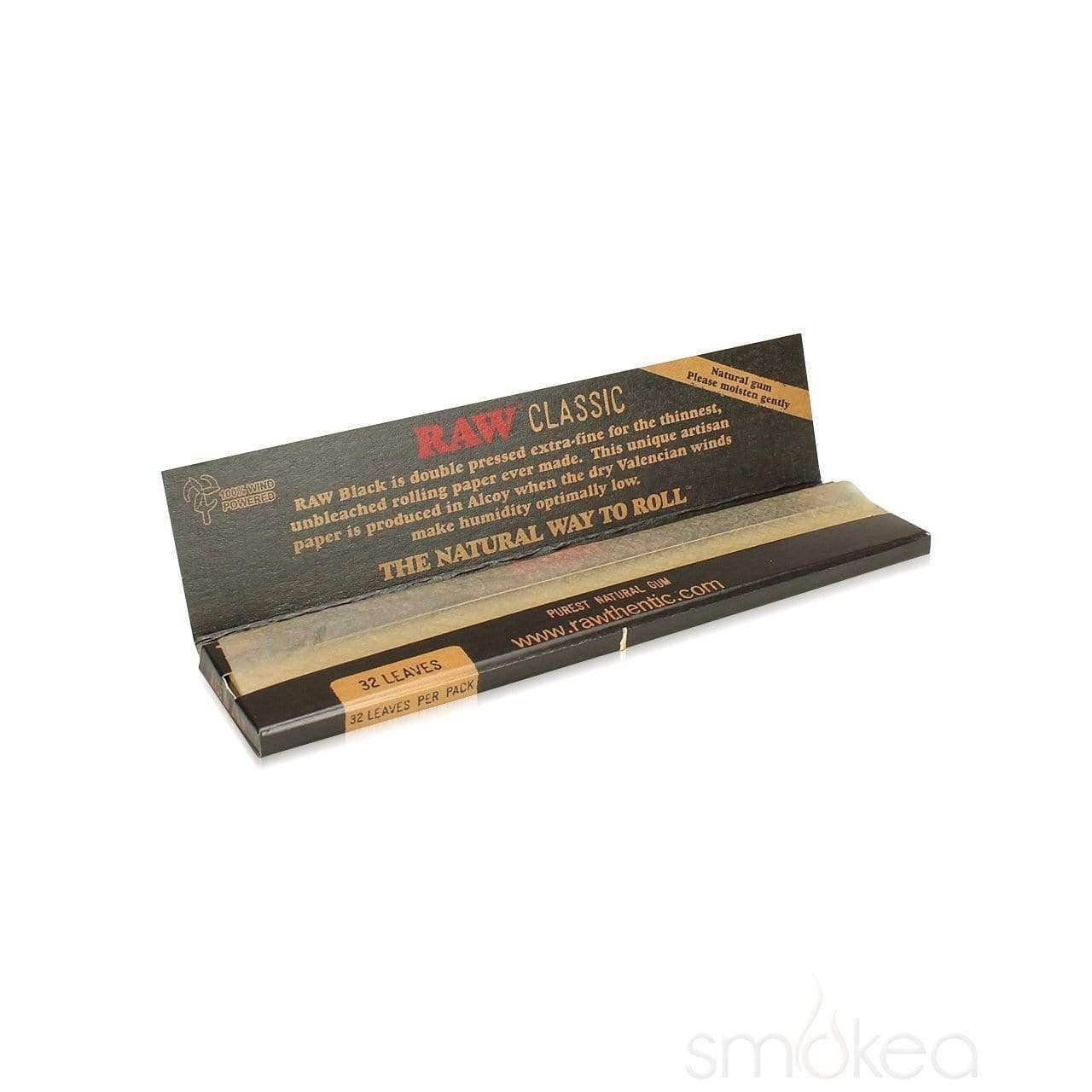 RAW 🖤 RAW Classic Natural Black Rolling Papers - King Size Slim – smoking accessory – UK product